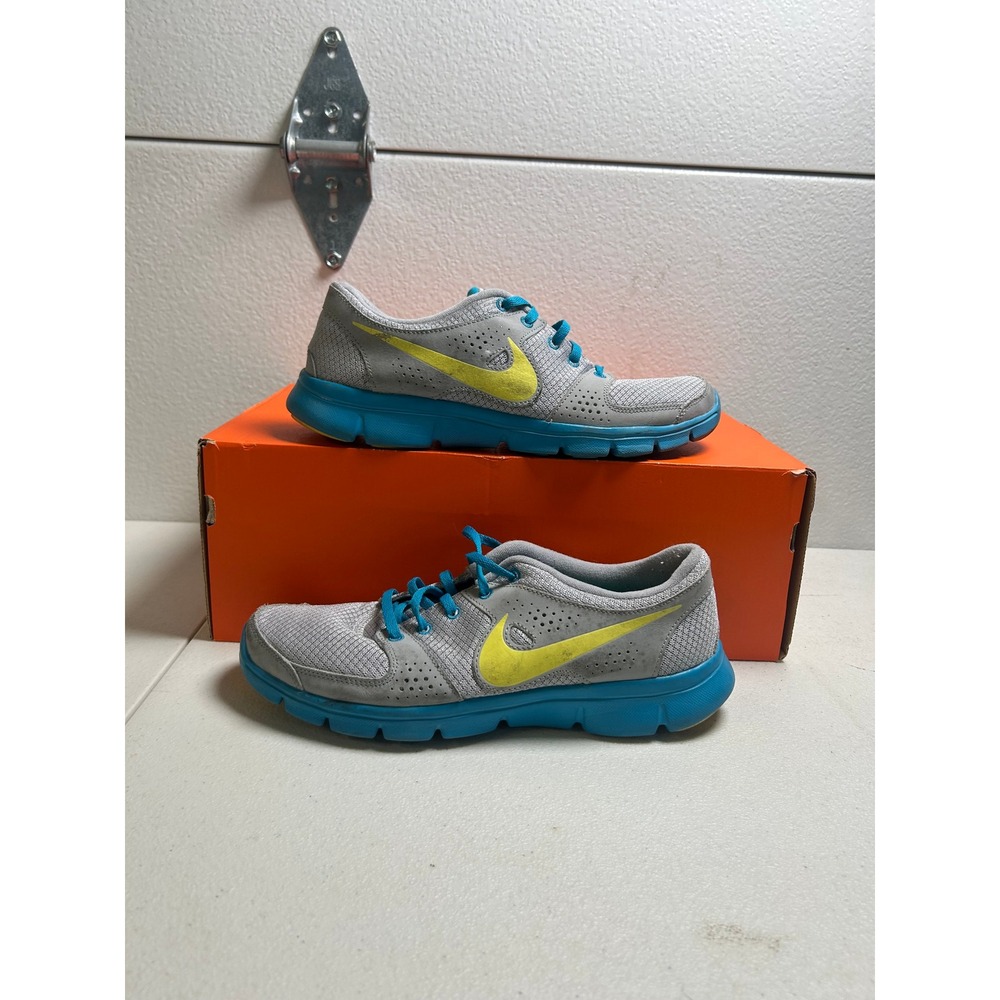 Nike Free 5.0 TR Fit 3 Grey Blue Yellow Womens 9.5 #3103